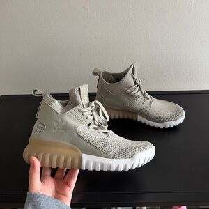 Adidas Tubular x Primeknit Sneakers "Sesame" Size 7/7.5 Women